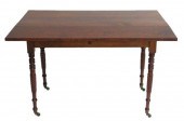 EARLY 19TH C. DROP LEAF DINING TABLE,