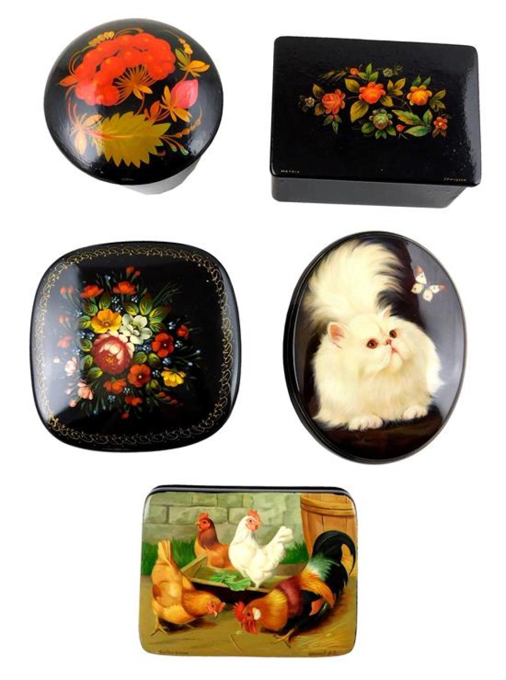 RUSSIAN HAND PAINTED LACQUER BOXES  31dba9