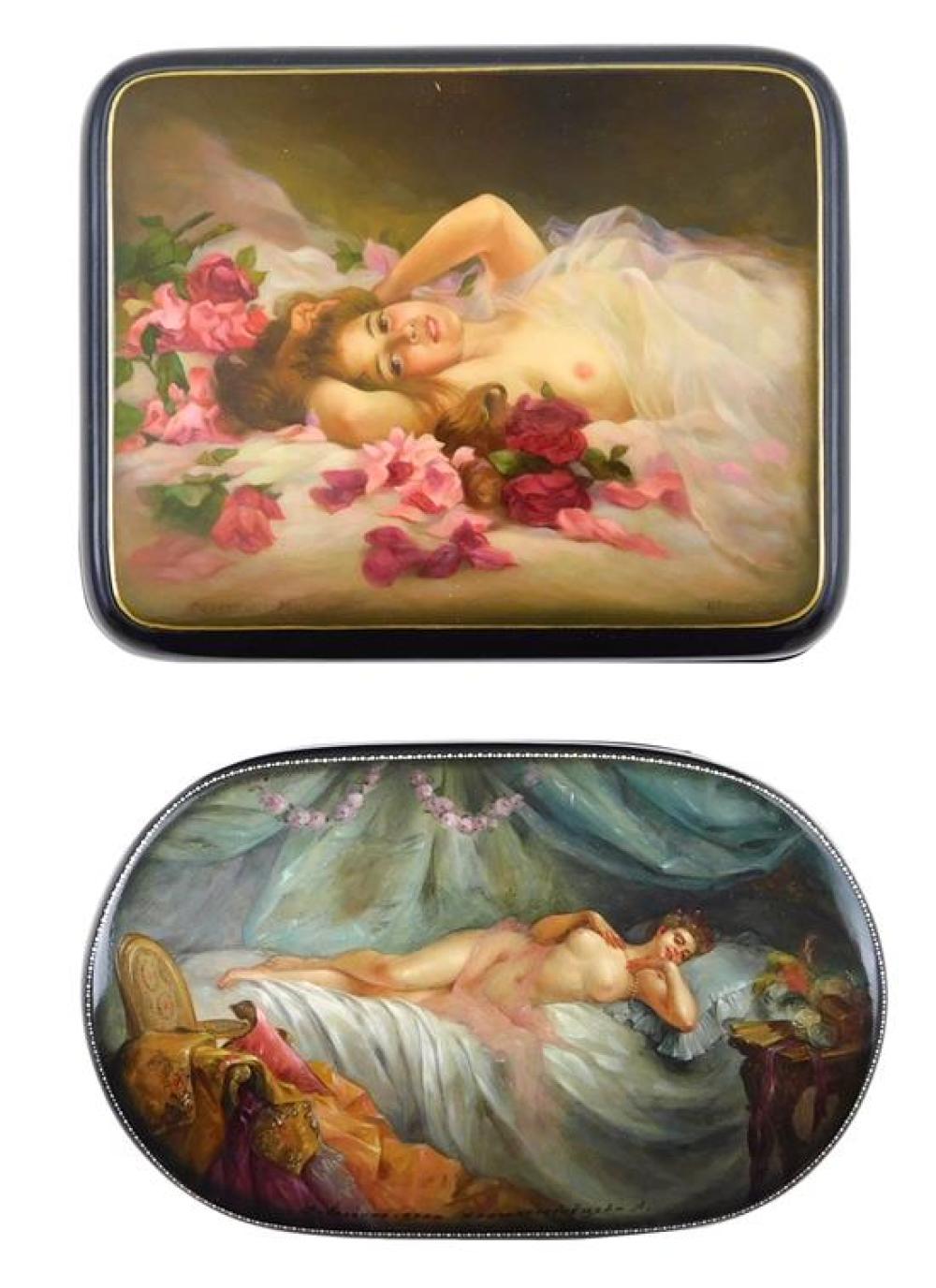 RUSSIAN HAND PAINTED LACQUER BOXES  31dbad