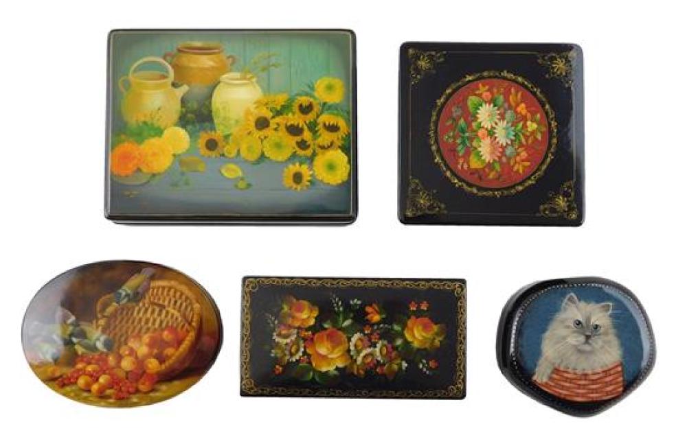 RUSSIAN HAND PAINTED LACQUER BOXES  31dbc5