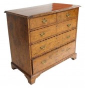 EARLY 18TH C. ENGLISH CHEST OF DRAWERS,