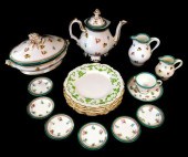 CHINA: HAND-PAINTED PORCELAIN, EIGHTEEN