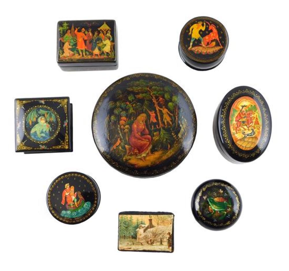 RUSSIAN HAND PAINTED LACQUER BOXES  31dbe0