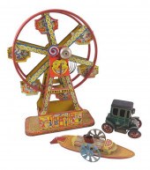 TOYS: THREE TIN LITHOGRAPH TOYS, INCLUDING: