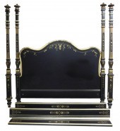 JULIA GRAY KING SIZE POSTER BED BY