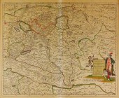 MAP: HUNGARIA TABULA, 1684, BY PIERRE