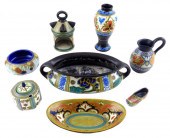ART POTTERY: GOUDA, EARLY 20TH C., ASSORTED