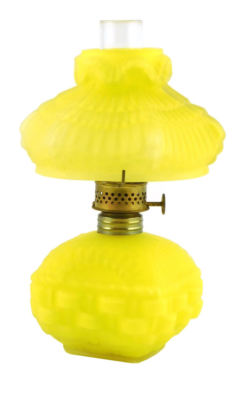 MINIATURE OIL LAMP, "BASKET LAMP",
