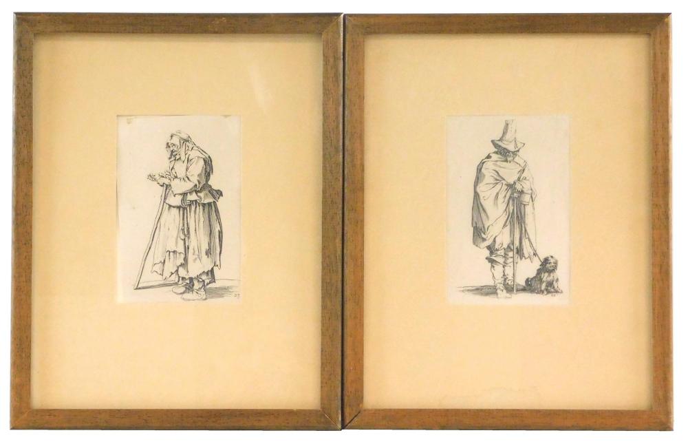 TWO ETCHINGS ATTRIBUTED TO JACQUES 31e35e
