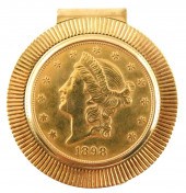 COIN 1898 S 20 LIBERTY GOLD COIN  31e3ee