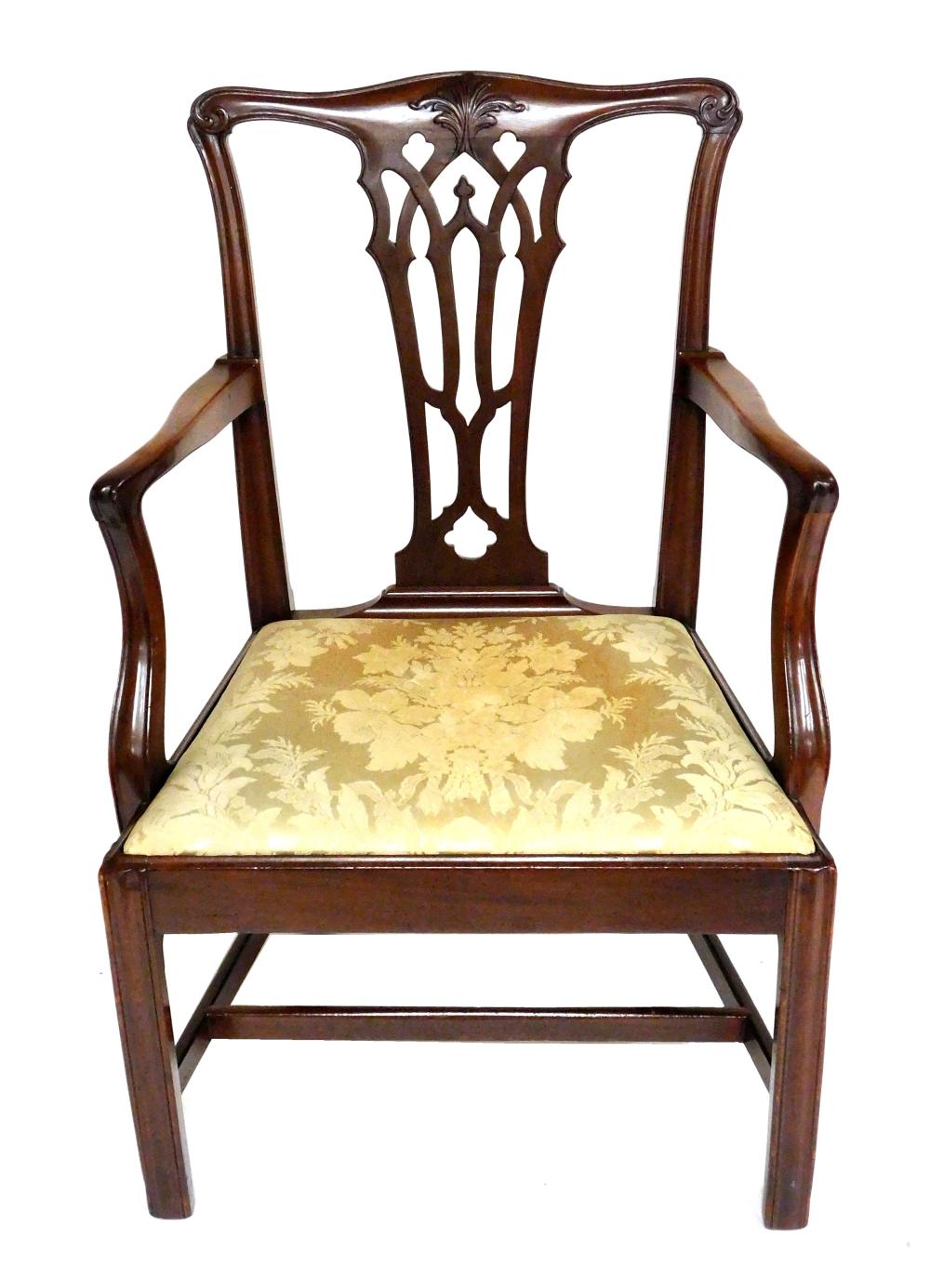 CHIPPENDALE ARMCHAIR AMERICAN  31e532