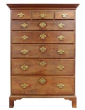 TALL CHEST AMERICAN LATE 18TH 31e544