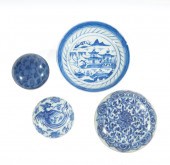 CHINESE PORCELAIN SEAL PASTE BOXESThree