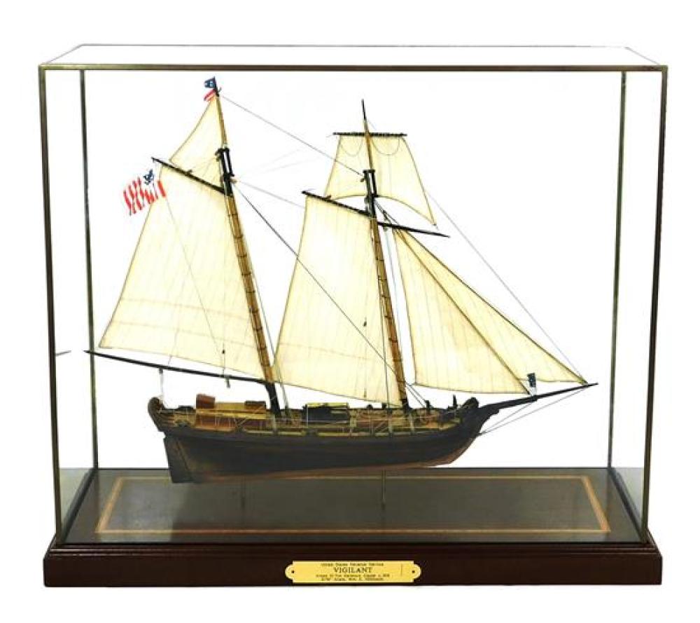 CASED WOODEN MODEL OF SHIP VIGILANT  31c187