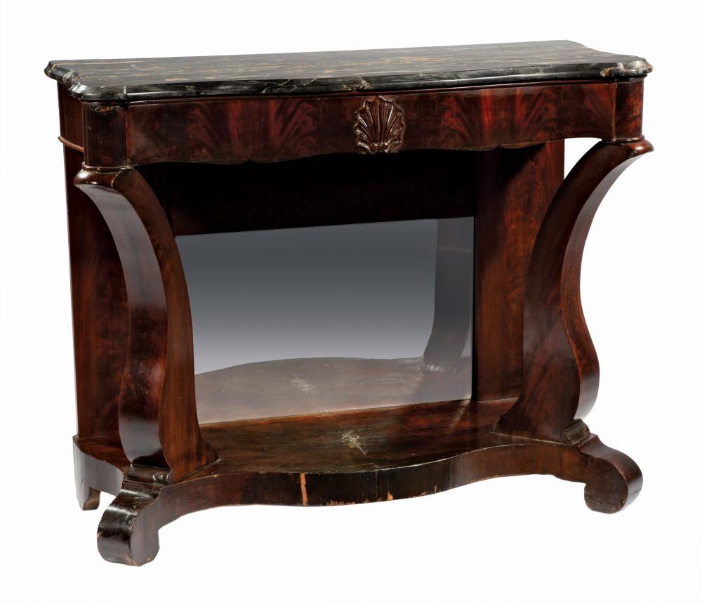 LATE CLASSICAL CARVED MAHOGANY 31c279