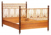 CARVED BAMBOO AND BIRDSEYE MAPLE BEDROOM
