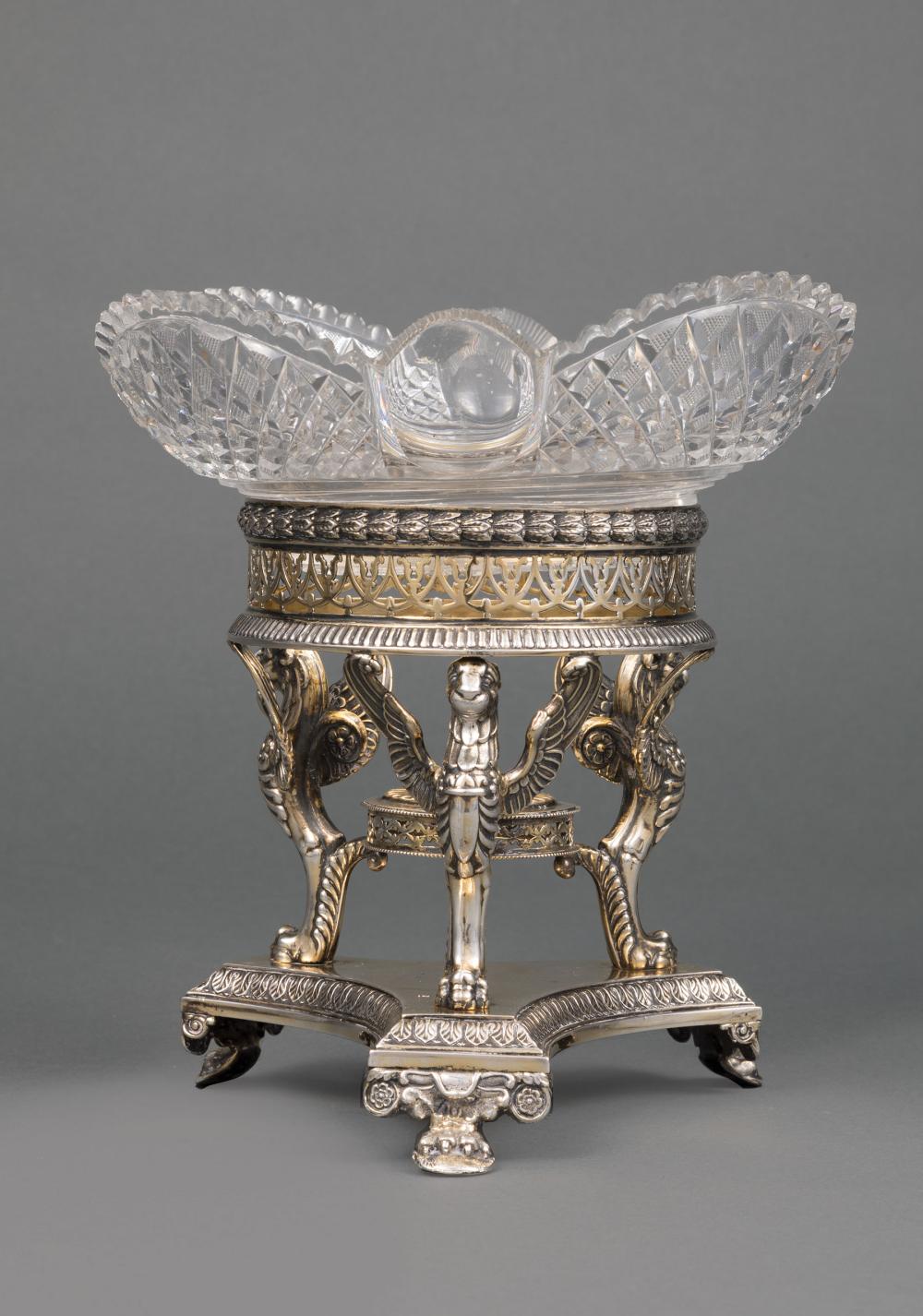 FRENCH SILVERPLATE AND CUT CRYSTAL 31ca35