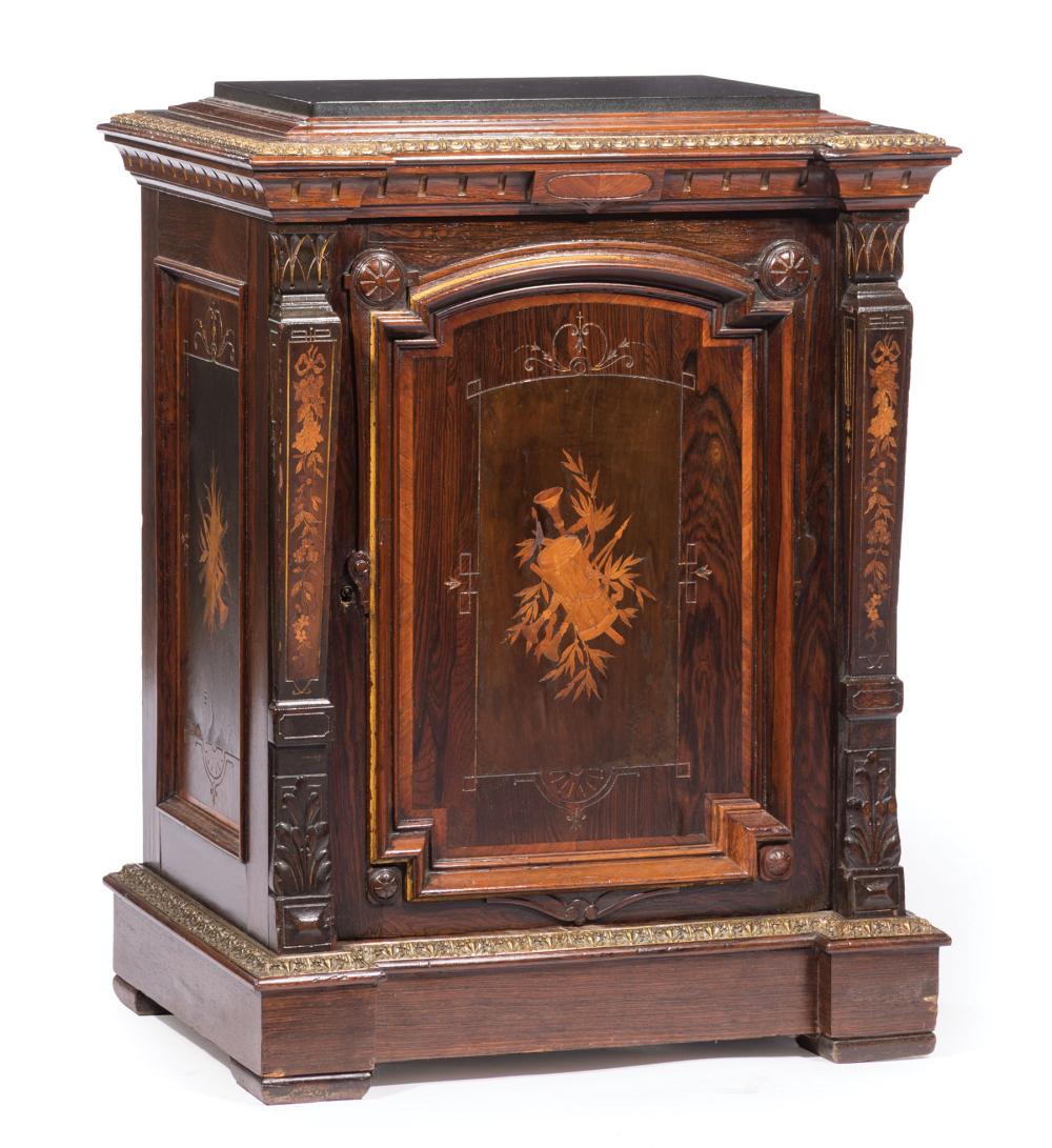 BRONZE MOUNTED ROSEWOOD AND MARQUETRY 31ca5c