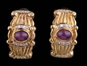 YELLOW GOLD CABOCHON RUBY AND 31cafd