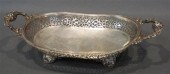 DANISH 800-SILVER PIERCED OVAL FOOTED