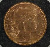 1905 Gold French 20 Francs Coin 4ff38
