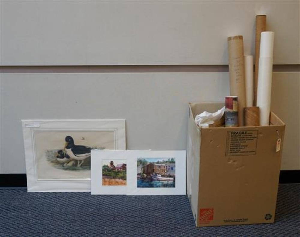 COLLECTION OF UNFRAMED PRINTS AND 31f8ad