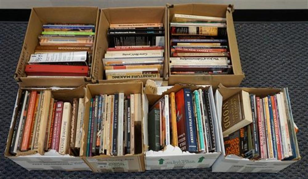 NINE BOXES OF BOOKS RELATING TO 31f8ff