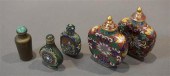 FIVE CHINESE CLOISONN ENAMELED 31ff85
