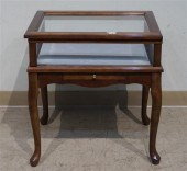 QUEEN ANNE STYLE FRUITWOOD CURIO TABLE,