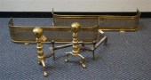 PAIR FEDERAL STYLE BRASS ANDIRONS 320890