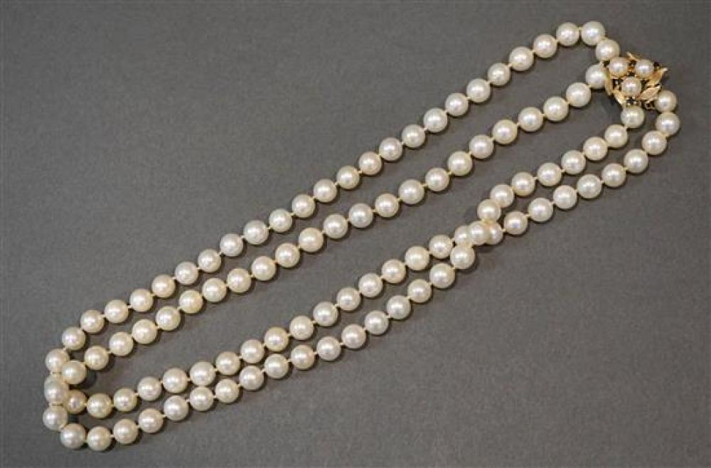 CULTURED PEARL NECKLACE WITH 14 KARAT 320997