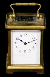 CLOCK: CARRIAGE CLOCK BY HARRIS AND