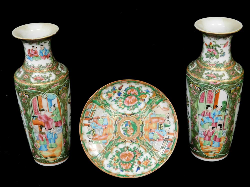 ASIAN THREE CHINESE EXPORT PORCELAIN 31e610
