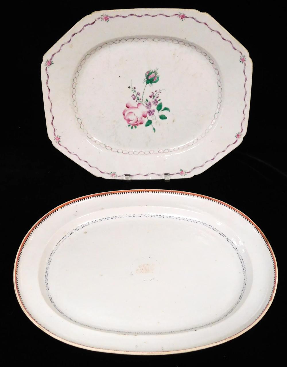 ASIAN TWO CHINESE EXPORT PORCELAIN 31e636