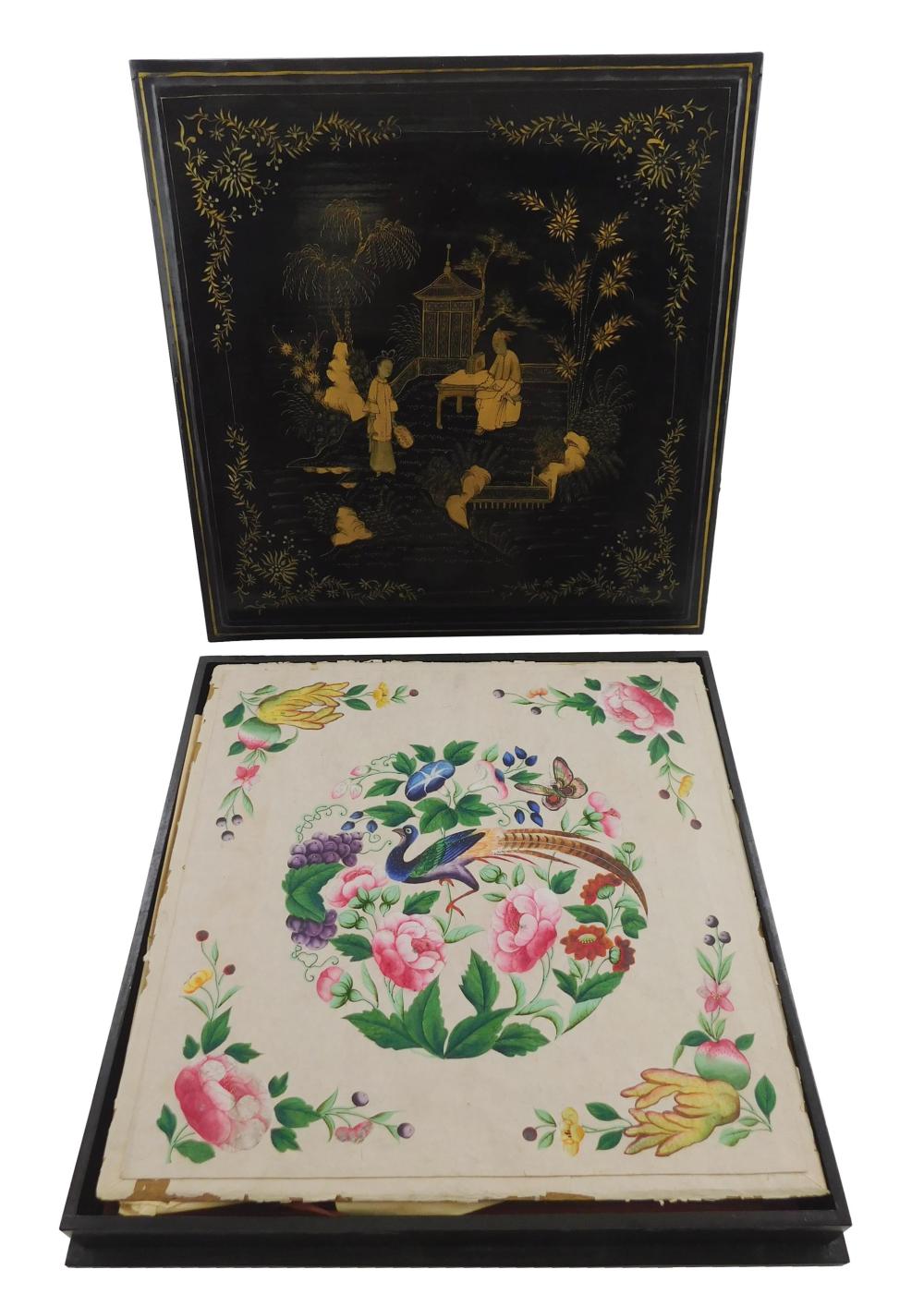 ASIAN CHINESE EXPORT LACQUER BOX  31e6c5