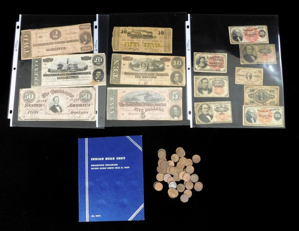 COINS LOT OF FRACTIONAL CURRENCY  31e756