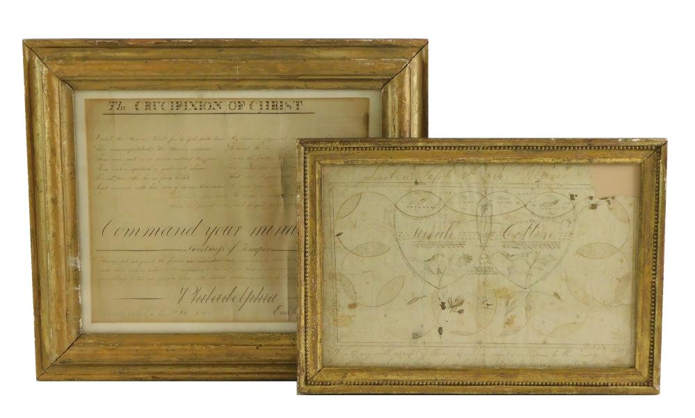 TWO SIGNED PIECES OF EARLY 19TH 31e80a