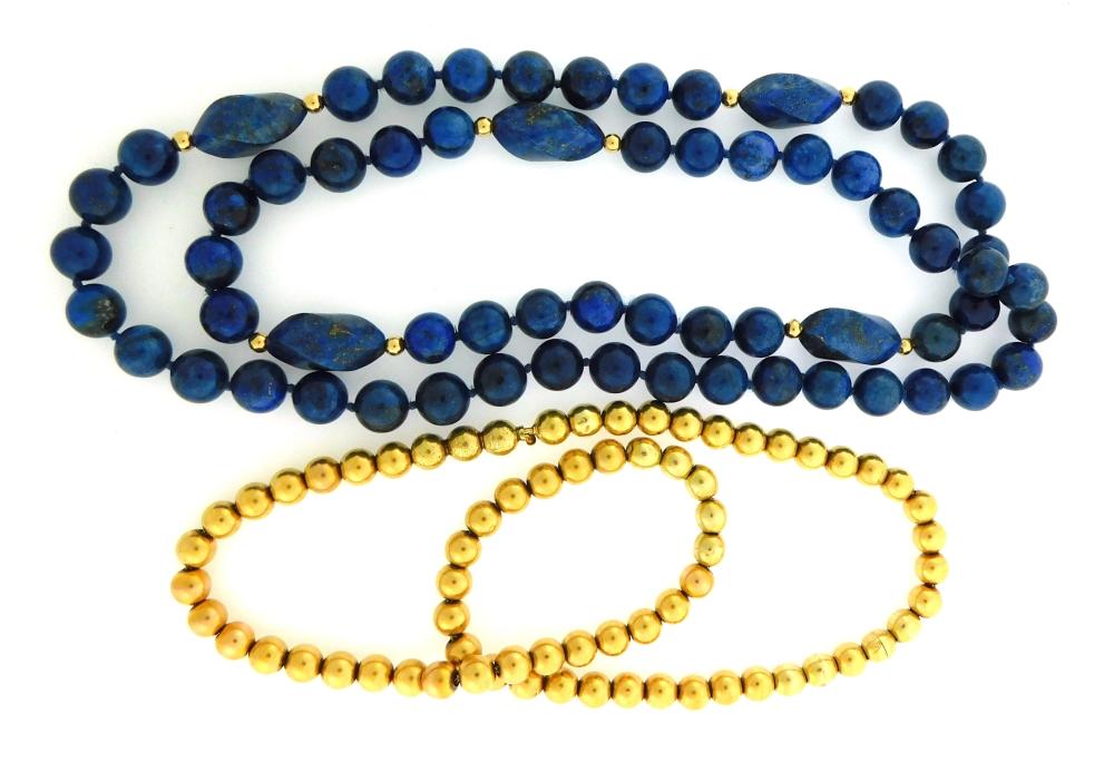 JEWELRY TWO BEAD NECKLACES ONE 31e95b