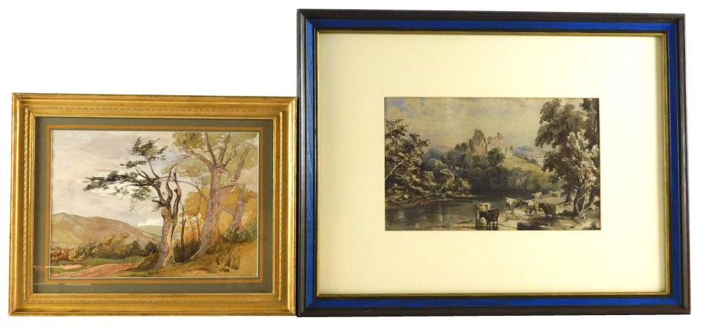 TWO FRAMED WATERCOLOR LANDSCAPES  31e994