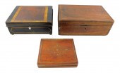 THREE BOXES, 19TH C., INCLUDING: ONE