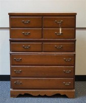 CHERRY CHEST OF DRAWERS BY BASSETT FURNITURE