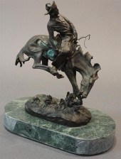 AFTER FREDERICK REMINGTON, OUTLAW, BRONZE
