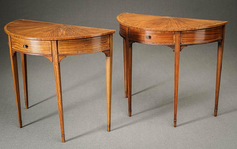 PAIR OF EDWARDIAN INLAID AND CROSSBANDED 3222a1