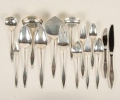 Reed and Barton sterling flatware in