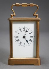 FRENCH BRASS CARRIAGE CLOCK R 322c2b