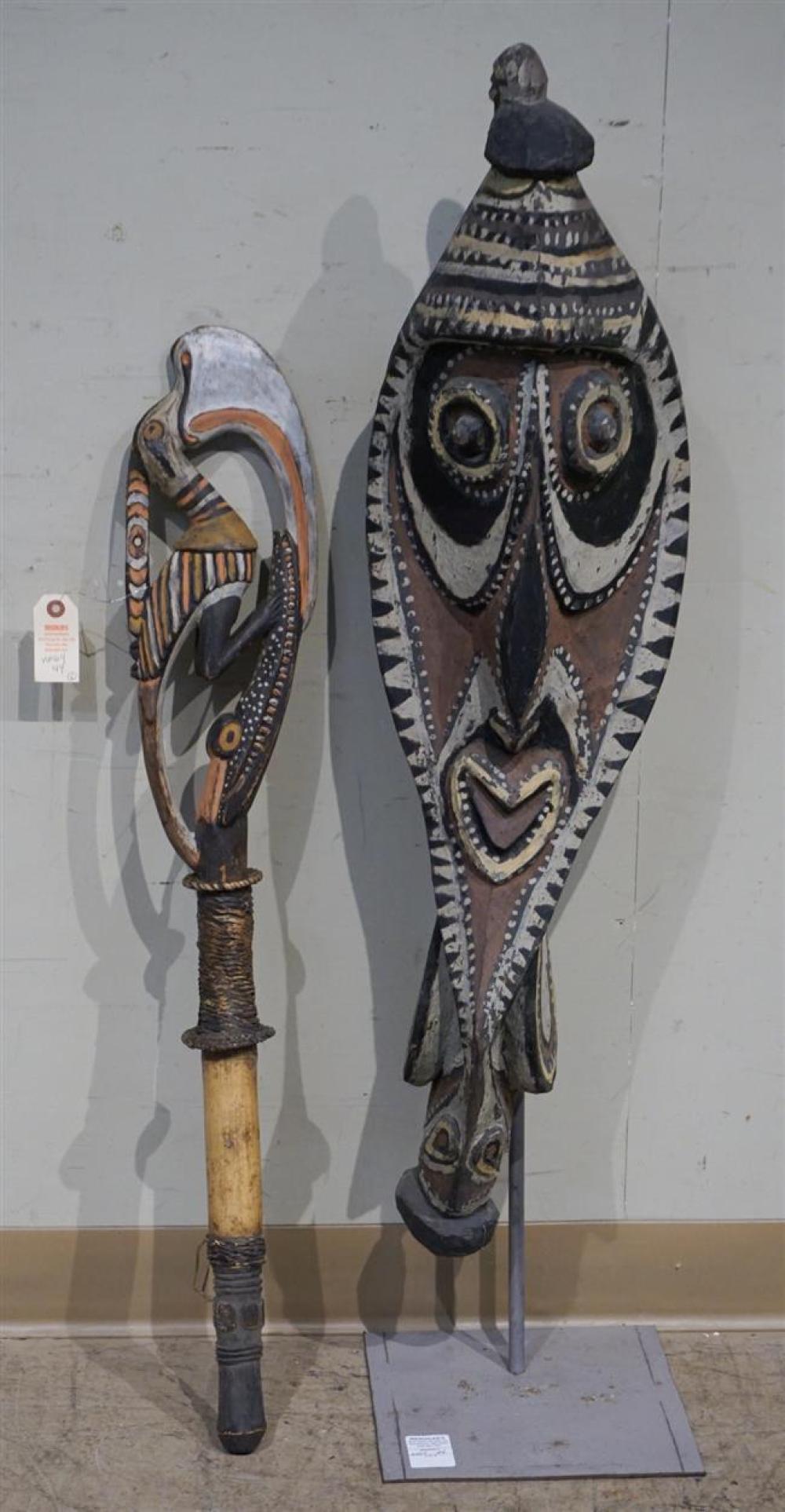 AFRICAN POLYCHROME DECORATED CARVED 3231fd