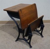 IRON AND MAPLE STUDENT DESKIron and
