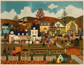 WOOSTER SCOTT, THE TRAIN STATION, SERIGRAPH