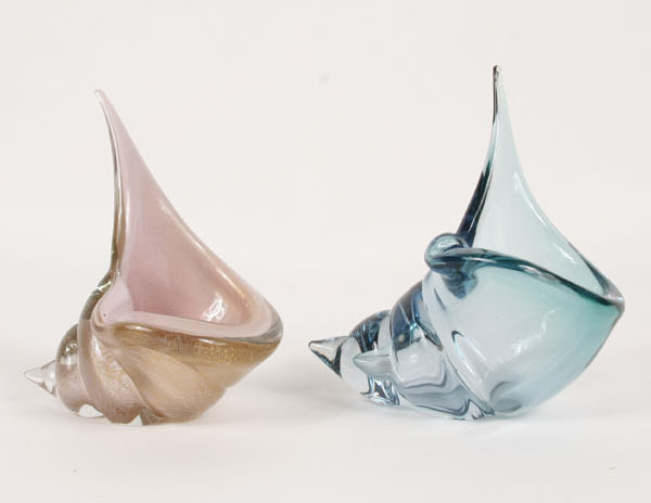 Barbini Murano art glass seashell 50290