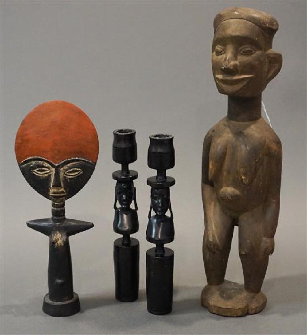 GROUP OF FOUR AFRICAN CARVED WOOD 3219bb
